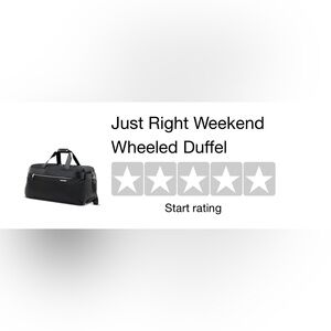 Samsonite JUST RIGHT WEEKEND WHEELED DUFFEL
SKU: 1373101041
COLOR: BLACK